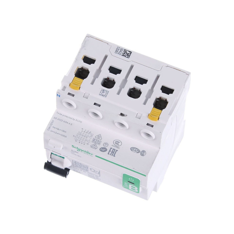 Schneider Type B Residual Current Device — top view