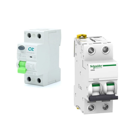 63A Pack – Schneider Electric – AT – Type B Protection for JUPITER Single-Phase – Dual Socket