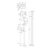 Plan du poteau support de borne Jupiter